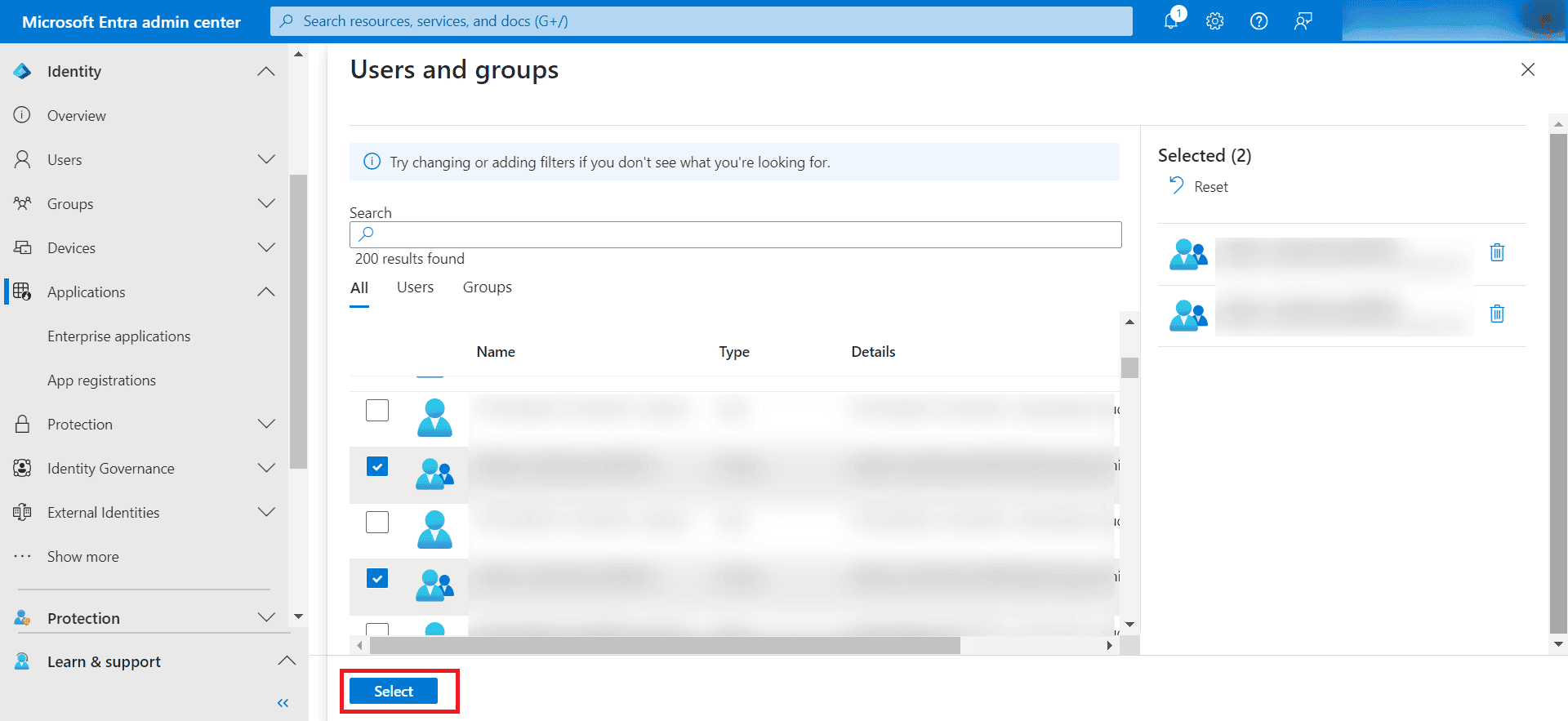 Assigning users and groups Assigning users and groups
